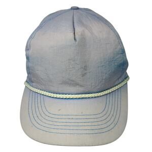 Gold Medal Snapback Rope Hat Blue One Size Adjustable Solid Blank